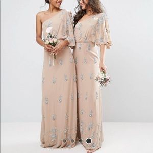 ASOS Maya One Shoulder Embellished Maxi Dress